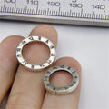 Six Character Truth Sterling Silver Fashion Round Clasp Connection Spring Ring for DIY Necklace Bracelet Jewelry Anniversary