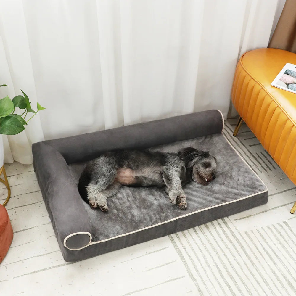 Tenrich Factory Donut Removable Washable Orthopedic Dog Bed Solid Pattern Recycled Material Travel Feature Customized Colors