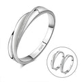 Solid 925 Silver Ring for Men Simple Romantic Style for Wedding Party or Anniversary
