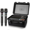 Depusheng GT10M Professional 10 Channels Audio Mixer Amplifier Equipped With 2 Handheld Wireless Microphones