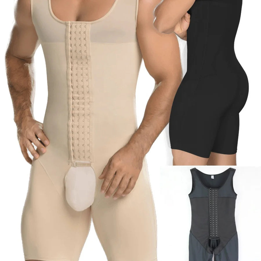 Men's Body Shaping Tights Tummy Control Fitness Compression Underwear