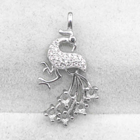 Sterling Silver 3*3mm Semi Mount Pendant Empty Frame Blank Support Setting S925 Base Holder Without Center Stone for DIY Inlay