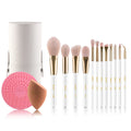 BEILI Blush Eye Shadow Makeup Brushes Set Kids Make up Bag Custom Makeup Sponge Private Label Flat Makeup Brush with bag