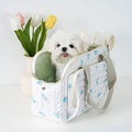 Cute Korean Print Wholesale Pet Handbags Traveling Shoulder Bag Luxury Dog Carrier Bag Puppy Walking Bags for Small Animals