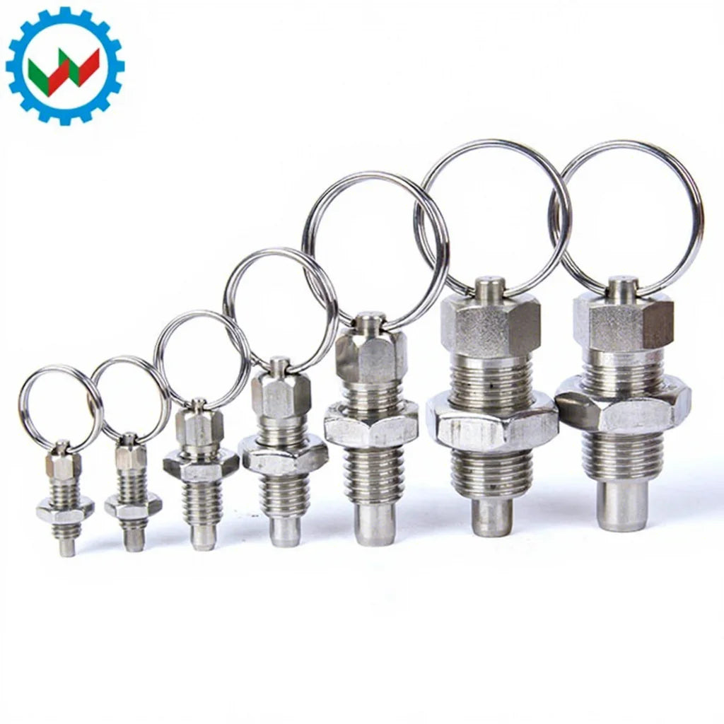 Spring Index Plunger Large in Stock Pull Ring Hand-Retractable Indexing Plungers