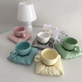 Factory Direct Creative Macaron Pillow Pack Coffee Cup Ice Cream Cup Nordic Ceramic Mug