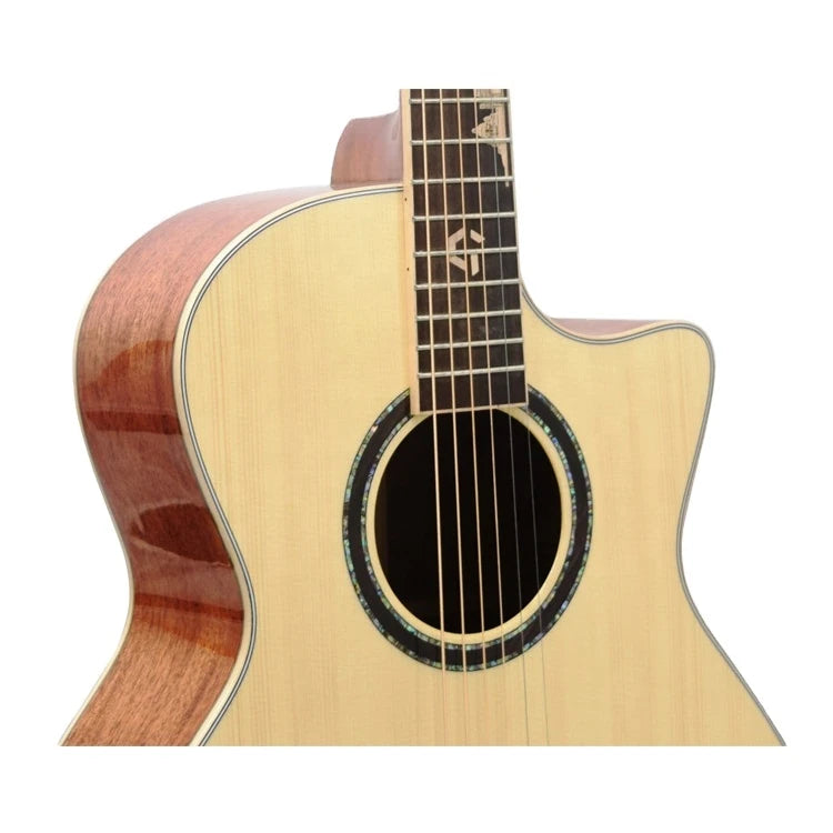Geake G-500AC 40\" Acoustic Guitar High Quality Top Solid Cutaway Gloss High-Glossy Body Spruce Rosewood/Mahogany Okoume
