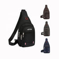 Waterproof Headphone Jack Chest Bag Men's Lightweight Mobile Phone Shoulder Bag Chest Sling Bag Shoulder