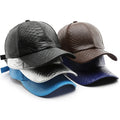 Aung Crown Hat Manufacturer Custom Black Baseball Cap Wholesale 6 Panel PU Leather Baseball Hat