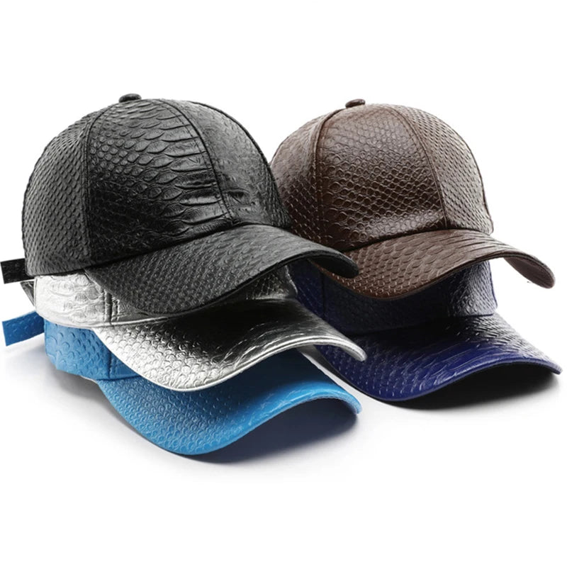 Aung Crown Hat Manufacturer Custom Black Baseball Cap Wholesale 6 Panel PU Leather Baseball Hat