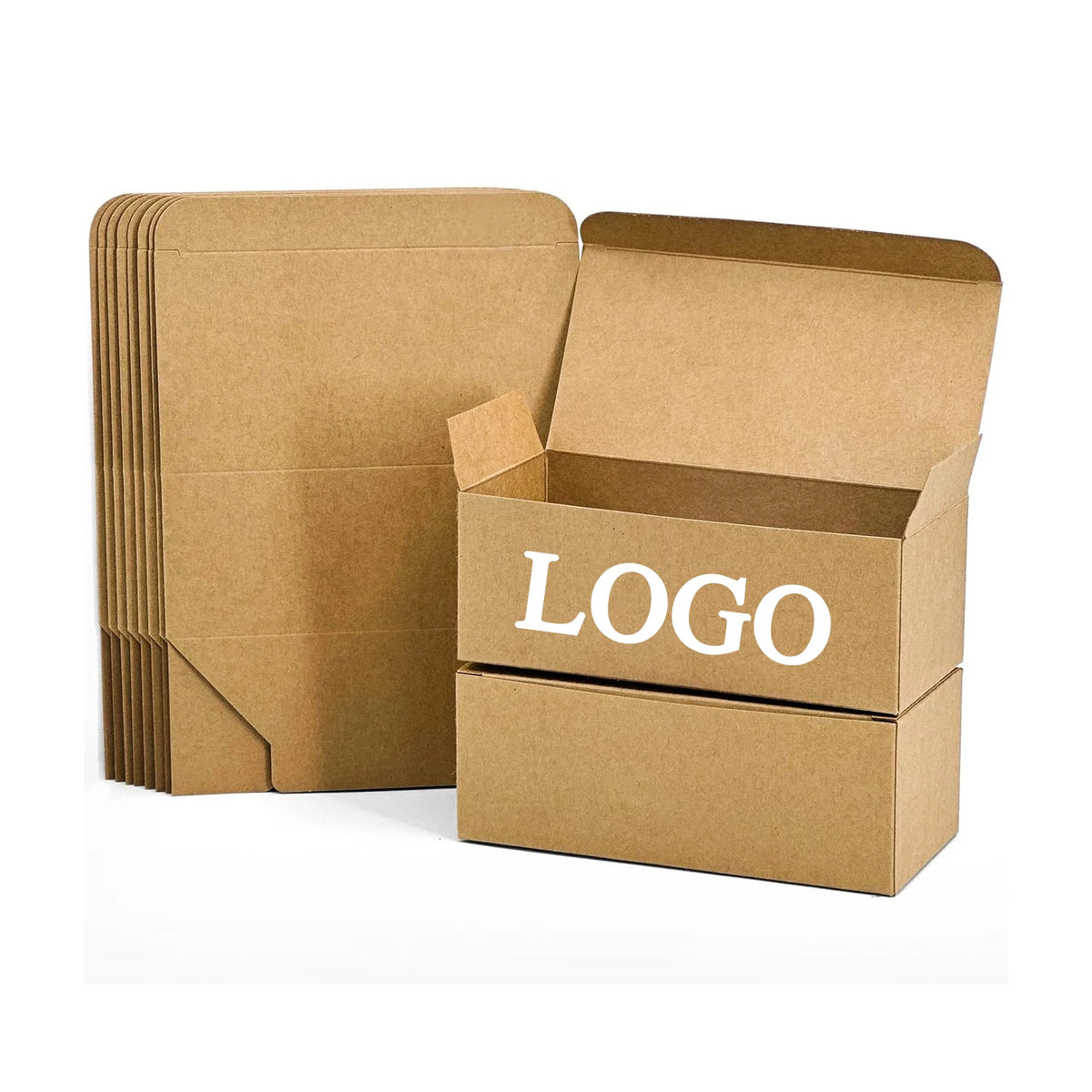 Minimalist Design Multifunction Box Rectangle Small Business logo Custom Tea Electronic Product Small Gift Packing