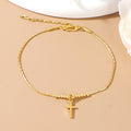 Go2boho Women Charm Summer Belief Cross Fashion Jewelry Design Golden Chain Boho Handmade Bracelets for Friend Birthday Gifts