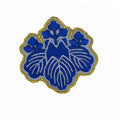 Custom Embroidery Patches with Iron-On Backing Rubber & Lace Decoration for Clothing and Hats