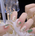 Wholesale 24pcs ABS Cute Press-on Nails Long Square Simple Pattern French and Model Style with Nail Glue for Finger Application