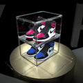 Acrylic Clear Rectangle Injection Molded Eco-Friendly Plastic Side Open Sneaker Shoe Boxes Organizers