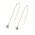 REETI Hot Sale Long Evil Person Zircon 925 Sterling Silver Earrings for Women Fashion Jewelry