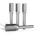 HUHAO 6mm Shank Rotary File Milling Cutter Metal Grinding Rotary Burrs Tungsten Carbide Electric Grinding Polishing Drill Bit