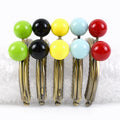 Meetee BS218 8.5cm DIY Hardware Wallet Accessory Bags Handle Alloy Purse Frame Colorful Beads Kiss Clasp Bronze Purse Handles