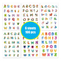 Wholesale Color Multiple Pack Alphabet Stickers Sheet Custom Letter Alphabet Sticker