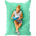 Low MOQ Modern Design Outdoor Beanbag Sofa 600D Waterproof Polyester Fabric Upholstery Removable Cover Rectangular Shape