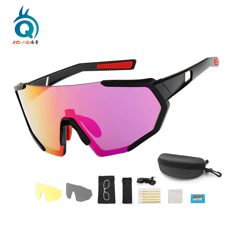 Cycling Sunglasses Eyewear Interchangeable Men Bike Bicycle Glasses Uv400 Designer Polarized Youth Baseball Sunglasses