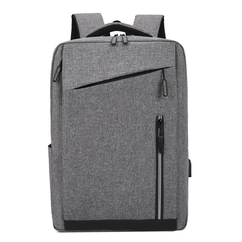 Customized Water Resistant Unisex Fashion Travel Laptop Backpack USB Charging Oxford Material Air Cushion Belt for College