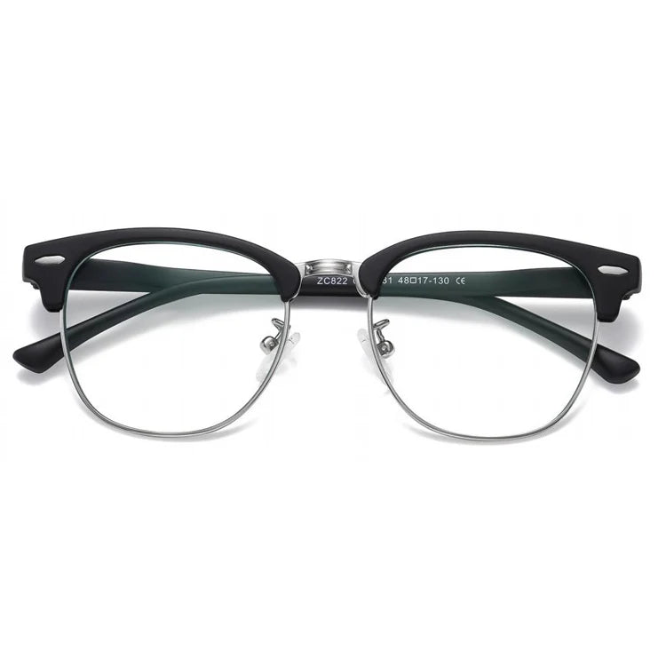 New Design Children's Anti Blue Ray Glasses with TR & Metal Frame Double Colors Kids Blue Light Blocking Solid Pattern Eyewear