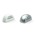 Magnetic Semi-circular Door Stop Silicone Door Stopper Silver