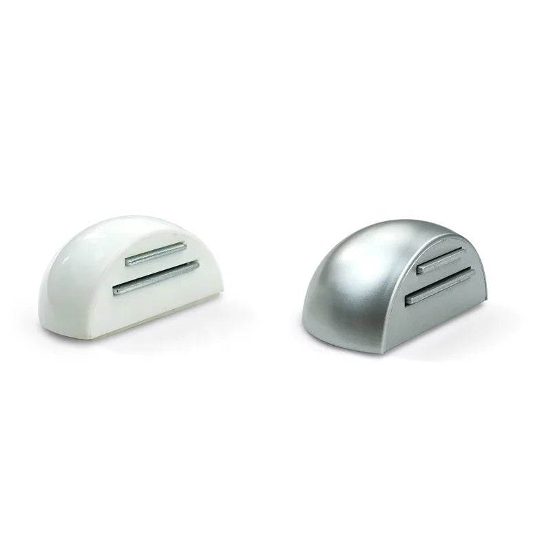 Magnetic Semi-circular Door Stop Silicone Door Stopper Silver