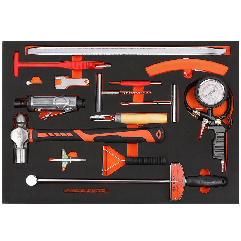 Popular Models 21 Pcs Vehicle Repair Tool Set Wheel Repair Tool Set Fixable Tool Trolley Cabinet