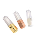 Pentagon Shape Rose Gold 5ml Empty Liquid Lipstick Tube Clear Lip Gloss Wand Tube Packaging Container