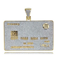 2019 Iced Out Jewelry Factory Direct Credit Card Design Pendant Bank Card All Bling Handmade Zircon Exaggerated Street Pendant