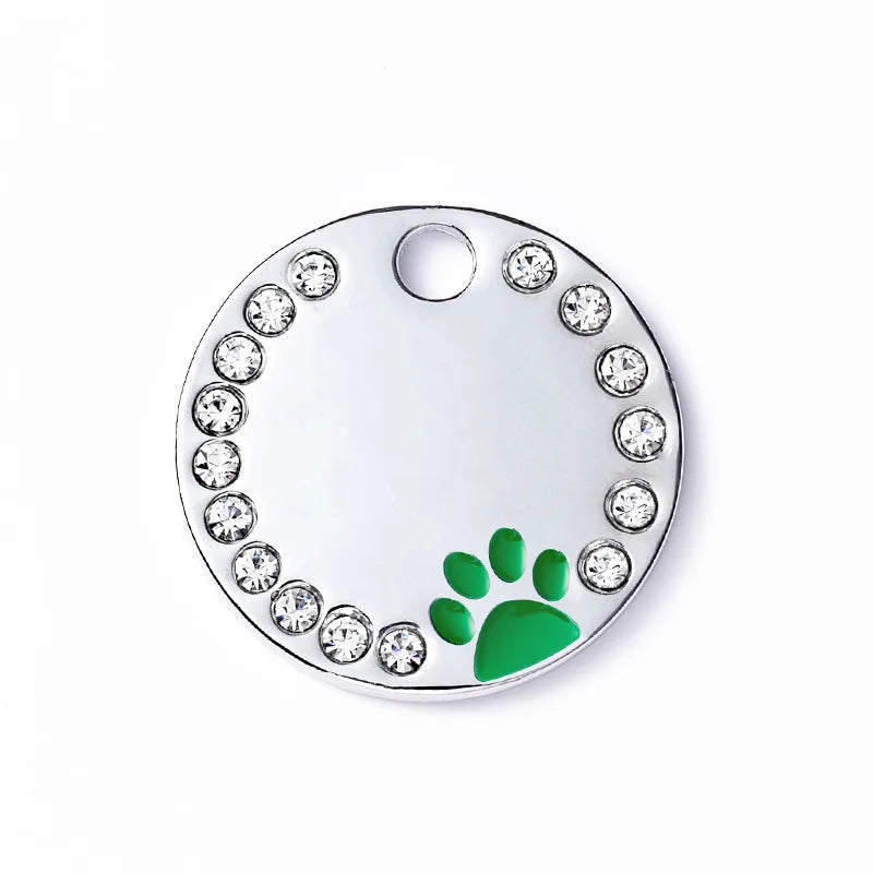 Wholesale Custom Circle Laser logo Name Tag