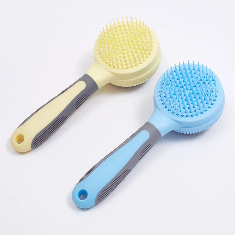Double-sided Pet Brush for Cats and Dogs Massage Shower Brush Pet Cleaning Tool Dog Cat Bathing Brushes