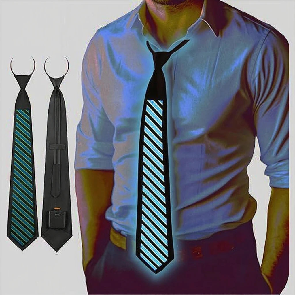Finegreen Lighting's Latest Cotton LED Panel Tie Adjustable Light up Tie for Thanksgiving Party Promotions OEM Design Support