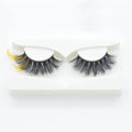 Private Label 15-30mm Mink Eyelashes Vendor Fluffy Colorful Strip Eyelash Supplies Private Logo Wholesale