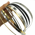 50 Pcs/lot Wholesale 1.2mm 3mm 5mm 7mm 10mm Silver Gold Black Metal Headband for Women Men Hair Hoop DIY Hairband Accessories