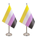 Custom Mini Table Flag Digital Printed National Desk Flagpole for All Countries
