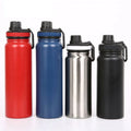 Custom Logo Free Stainless Steel Vacuum Insulated Sports Water Bottle with 100% Leak-Proof Travel Lid Hot Sale Sports Bottle