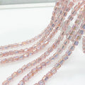 6mm Cylinder Crystal Beads Diy Bracelet Necklace Material Colorful Cylinder Faceted Glass Beads for Jewelry Making