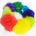 Hot Sale Fly Tying Fishing Feather 4-5 Inch White and Colorful Turkey Marabou Feather Strung