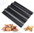 XL-Perforated Square Loaf Bake Oven Mold 15" X 13" Stainless Steel Non-stick Eco-friendly 4 Loaves Baguettes Bakery Tray