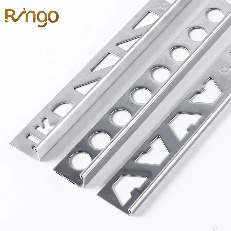 Modern Style 304 Stainless Steel L Shape Flexible Decorative Tile Edge Trim Waterproof Eco-friendly Profiles Factory Direct