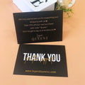 Best Selling 300gsm Foil Business Thank You Cards Luxury European Style Greeting Card Hot Stamping Paper Paperboard Printing