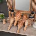 China's Supplier Wood Paddle Hair Brush Massage Bamboo Wooden Comb with Custom Logo