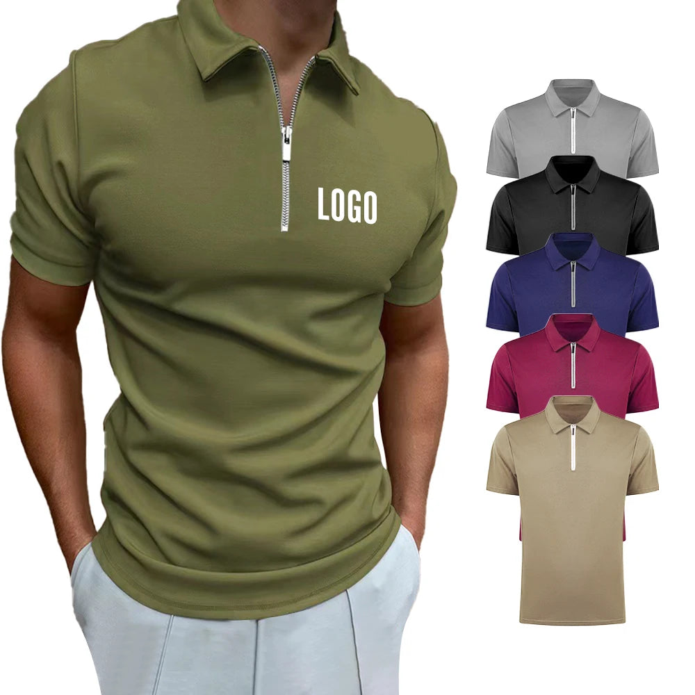 Oversize Casual Uniform Sublimation Embroidery Short Sleeve Plain Mens Polo T Shirts