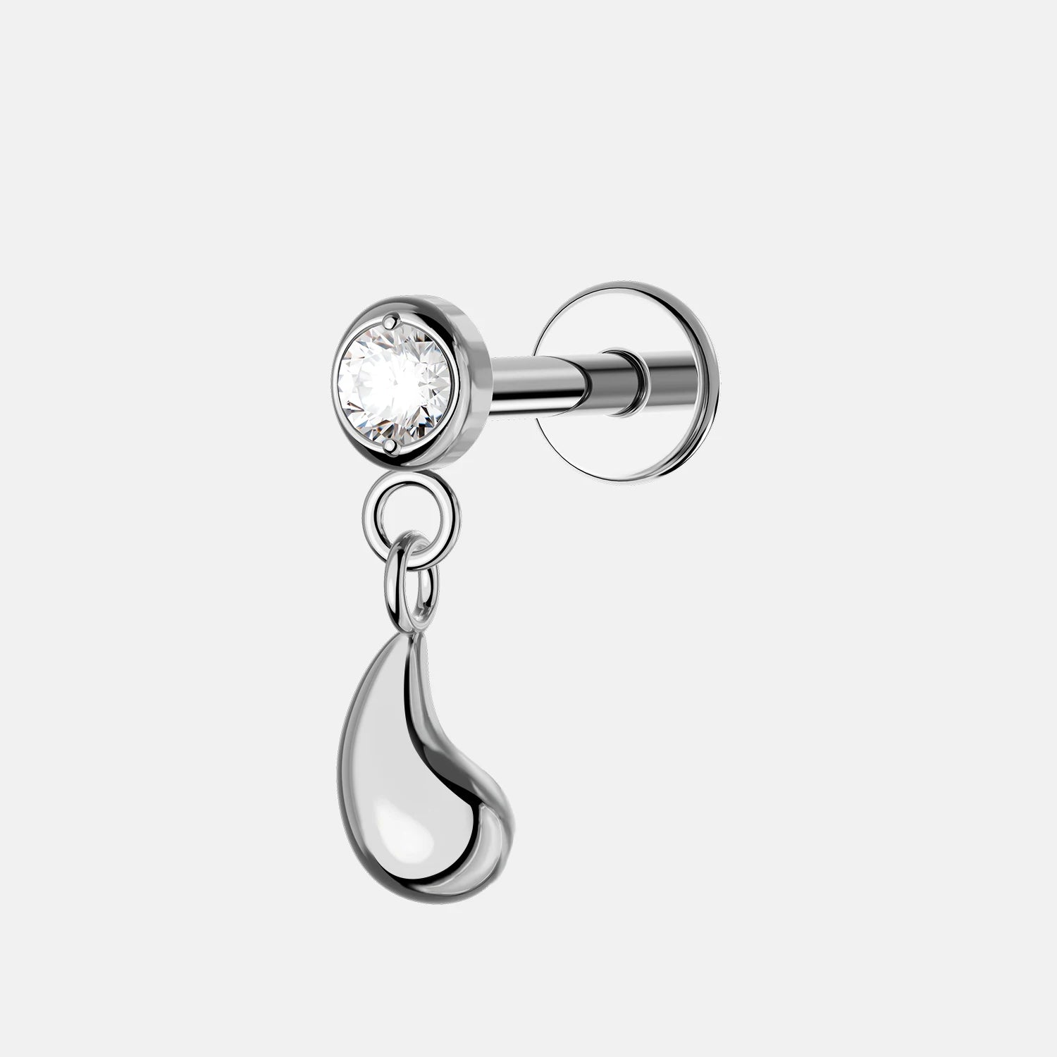 TOPOSH Romantic Titanium Geometric Internally Threaded Fish Spider Labret Lip Stud Children's Ear Cartilage Helix Tragus Body
