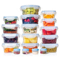 OWNSWING 16pcs Set Kitchen Crisper Set Microwave Lunch Box Refrigerator Fruit and Vegetables Sealed Storage Box Storage Box
