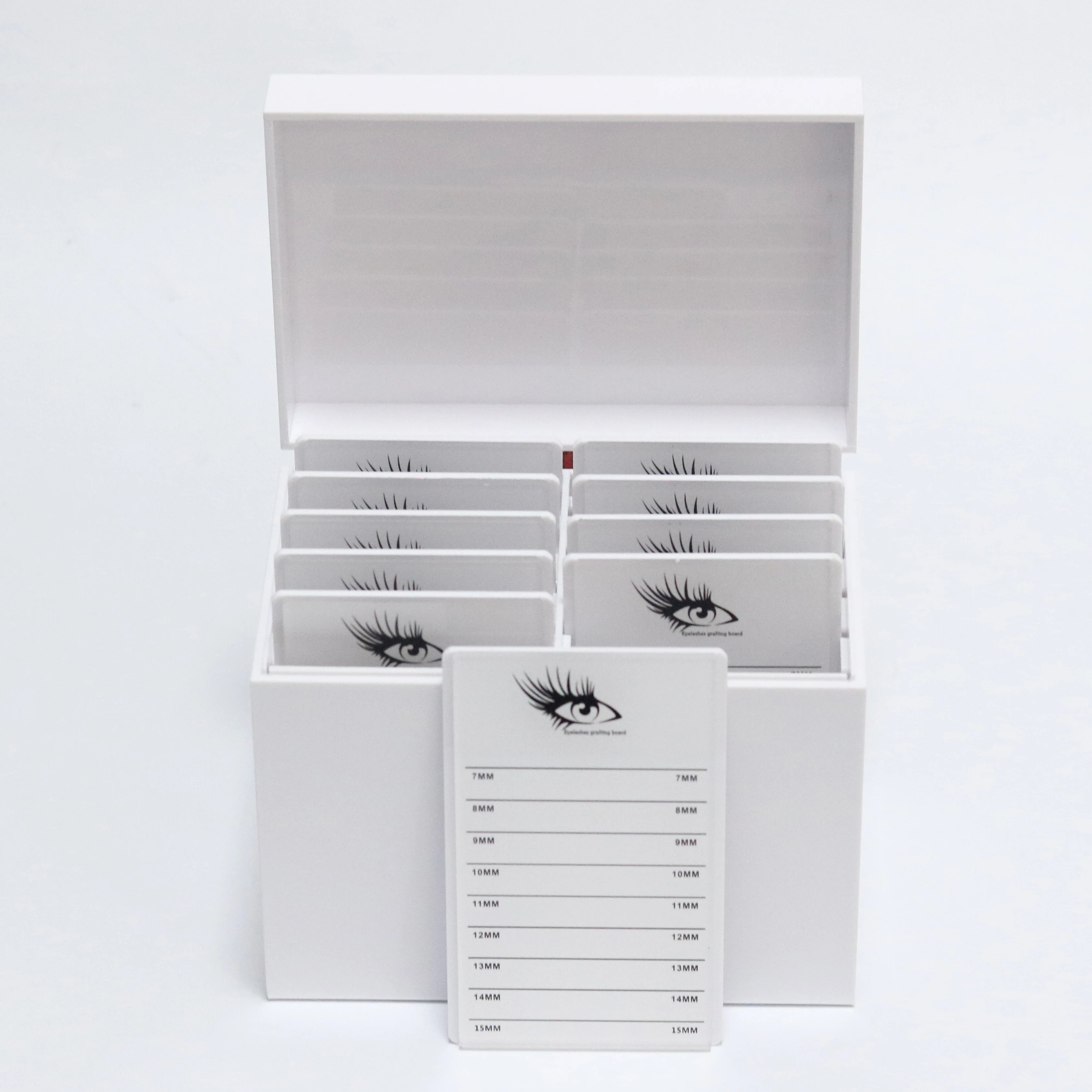 Display Stand Box 10 Eyelash Tiles Lash Tray Acrylic Organizer Storage Acrylic Lash Storage Box Acrylic Organizer