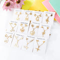 RisingMoon Fashion Non Tarnish Stainless Steel Earrings Moon Heart Pendant Gold Plated Necklace Set Women Jewelry Sets